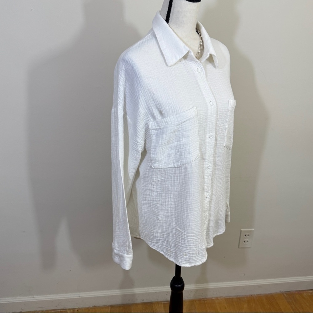 SHEIN blouse in a crinkle fabric. This was purchased in a department store